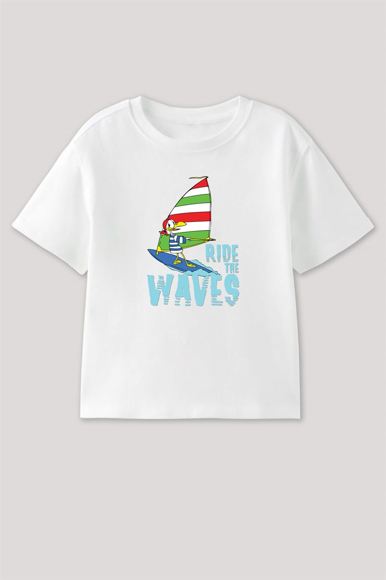 Ride The Waves Çocuk T Shirt